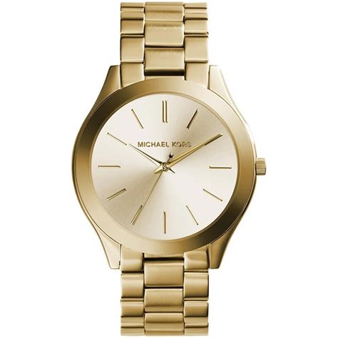 michael kors damen armbanduhr slim runway smartwatch|michael kors gold tone watch.